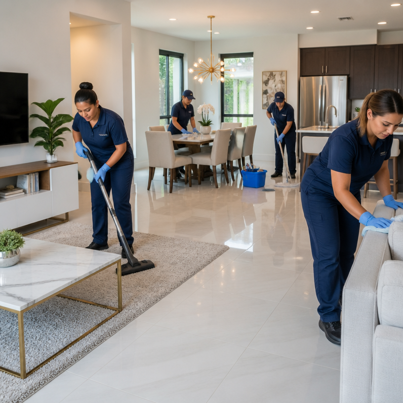 Deep House Cleaning service by A&Y Servicios de Limpieza Generales LLC in Miami-Dade County showing thorough home cleaning
