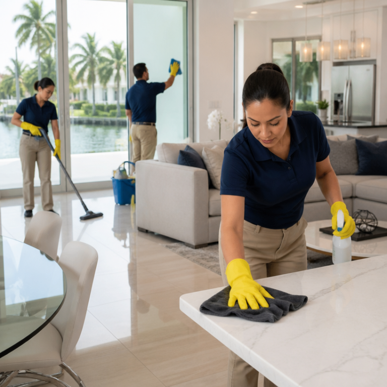 Recurring Cleaning service by A&Y Servicios de Limpieza Generales LLC in Miami-Dade County showing professional cleaning in progress
