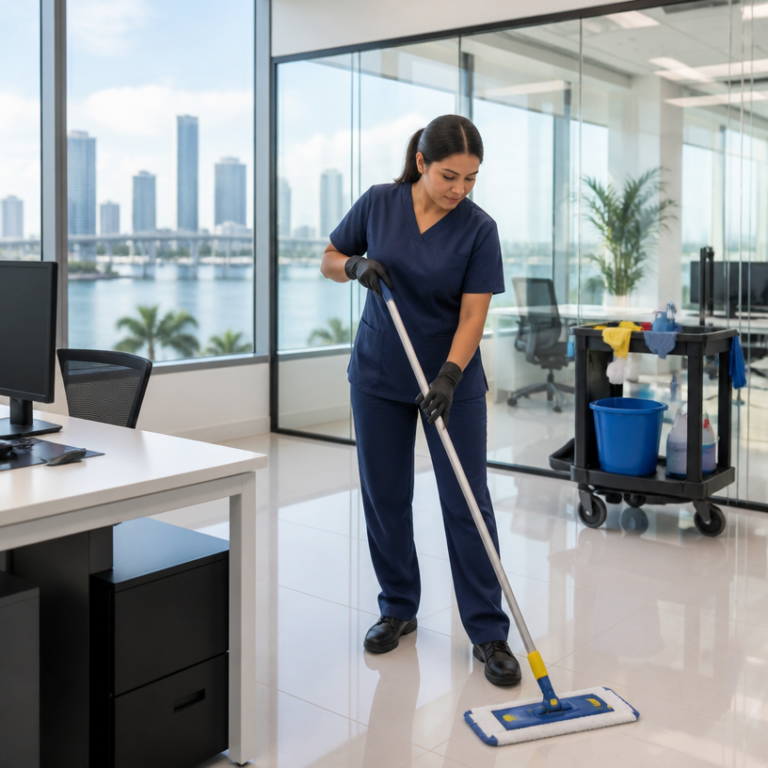Office Cleaning service by A&Y Servicios de Limpieza Generales LLC in Miami-Dade County showing a clean, organized office environment